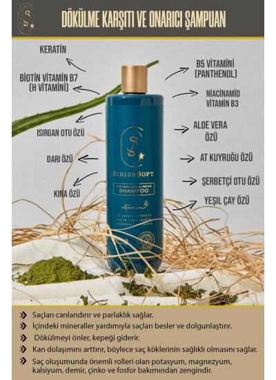 Saç Dökülme Karşıtı Ve Onarıcı Şampuan Yoğun Keratin Ve Biotin Bakım Şampuanı 500 ml