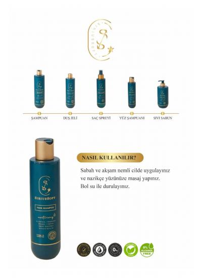 Yoğun Nemlendirici Yüz Temizleme Yıkama Jeli Şampuanı / Yüz Temizleme Yıkama Jeli 200 Ml